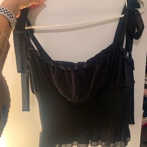 Aritzia black ballad top